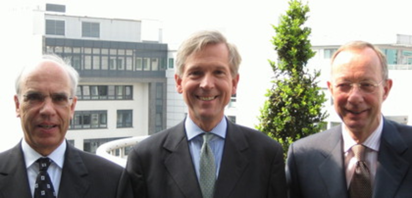 Für die Zukunft gerüstet (v.l.n.r.): Rainer Hilpert (GEMA-Vorstand für Finanzen und Wirtschaft), Vorstandsvorsitzender Harald Heker, Vorstandssprecher Jürgen Becker