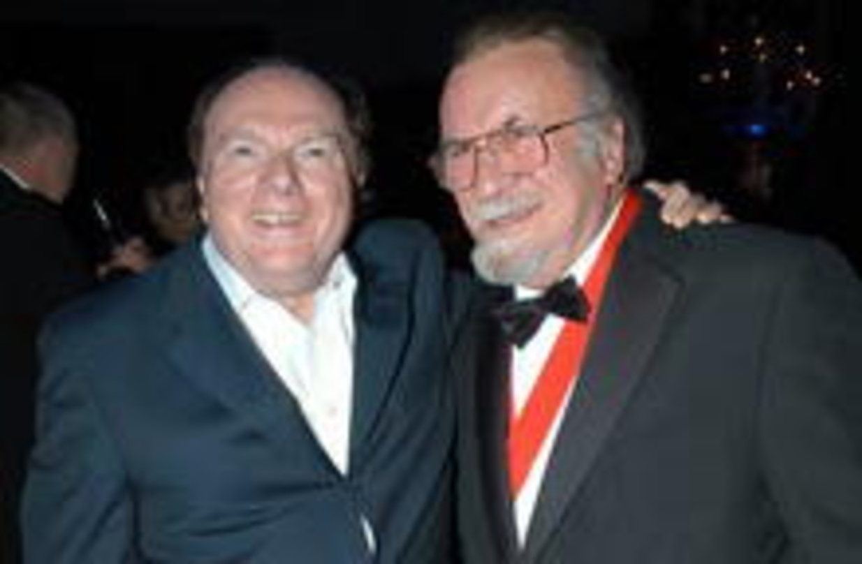 Geehrt: Van Morrison (l.) und Acker Bilk