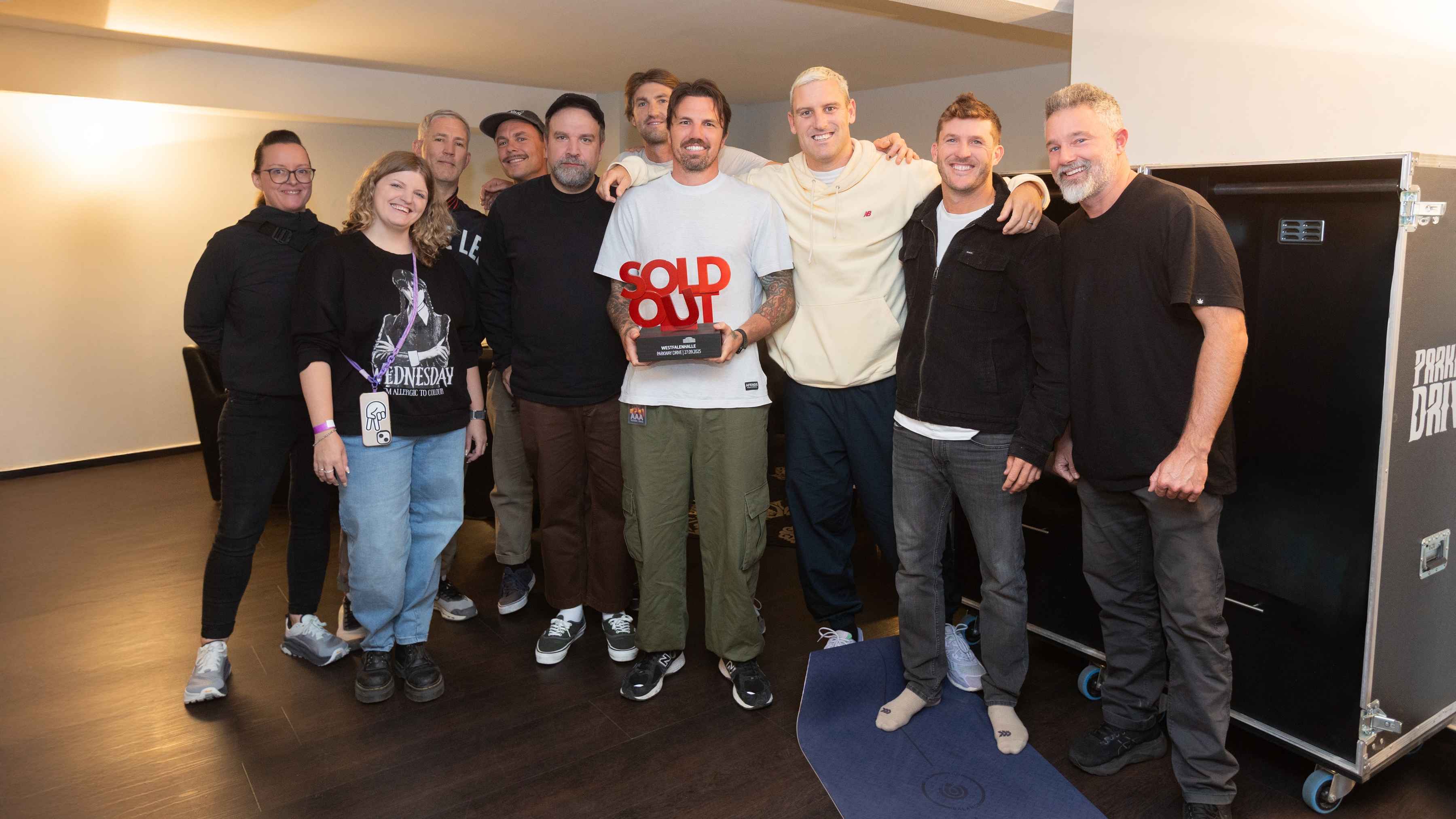 Bei der Übergabe des Sold-Out-Awards (von links): Ivonne Davies-Kreye (Avocado Booking), Jill Richter (Westfalenhalle), Marco Walzel (Avocado Booking), Tobias Habla (PRK DreamHaus) und Mat...