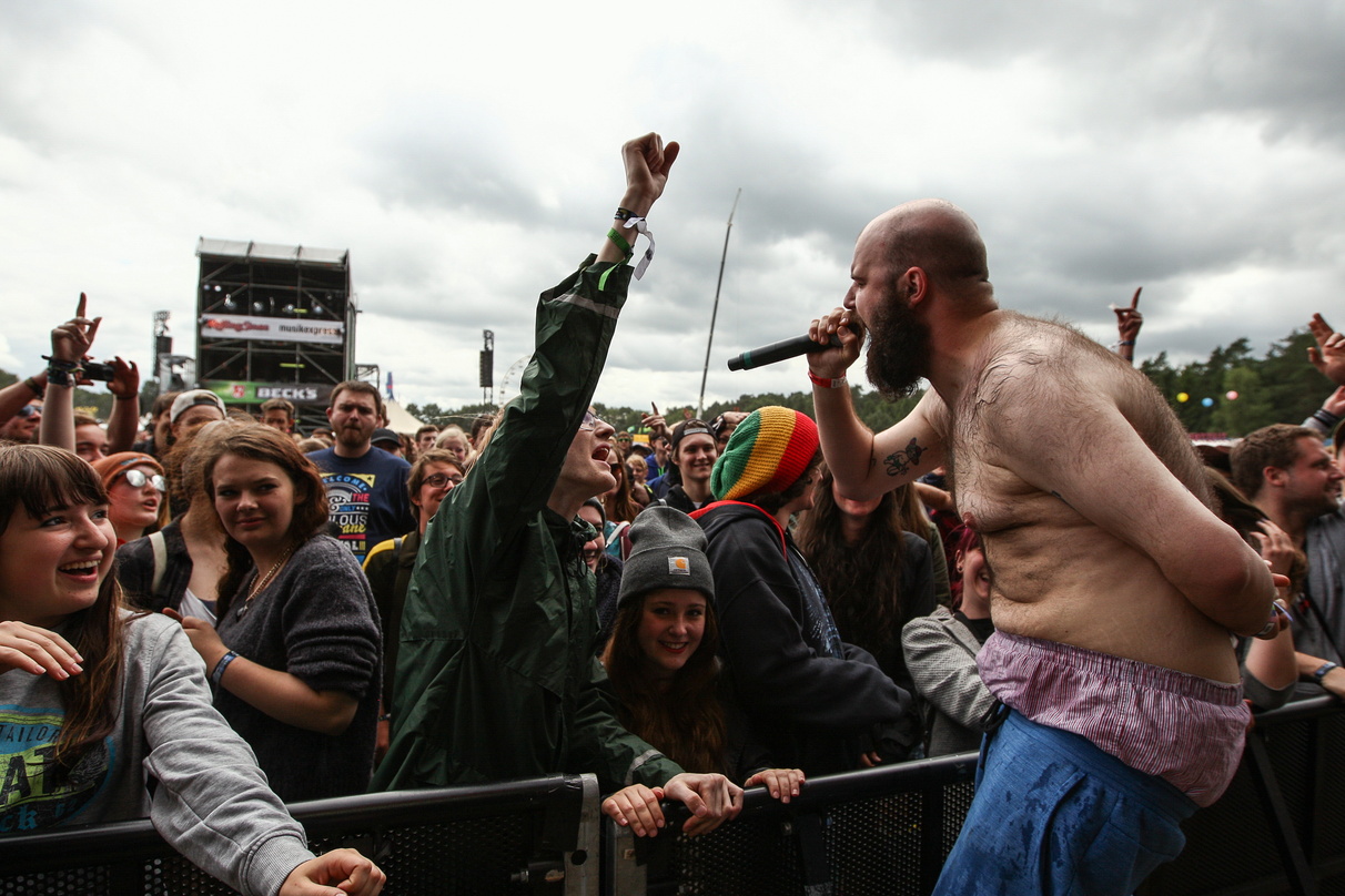 Nominiert: das Hurricane Festival 2014, hier der Auftritt von Damian Abraham von Fucked Up
