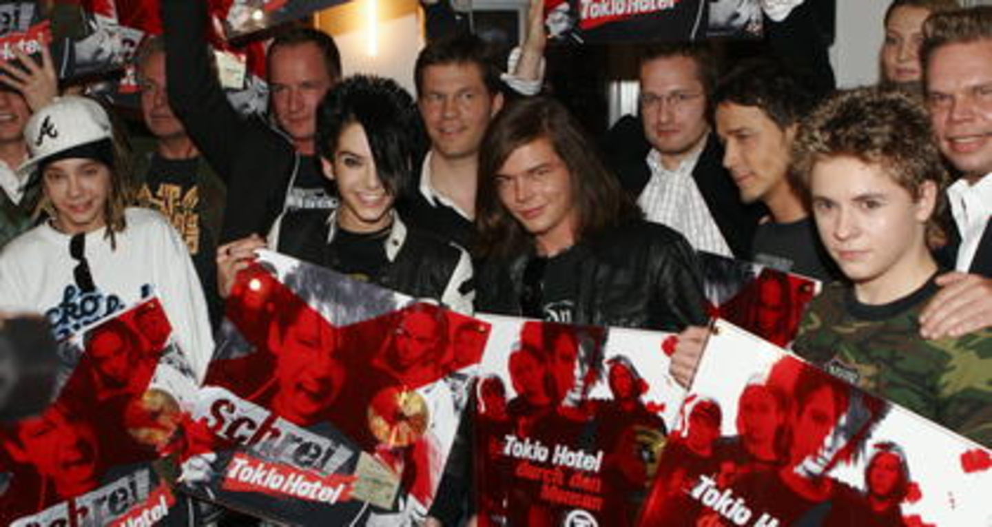 Feiern Gold: Tokio Hotel und das Universal-Team
