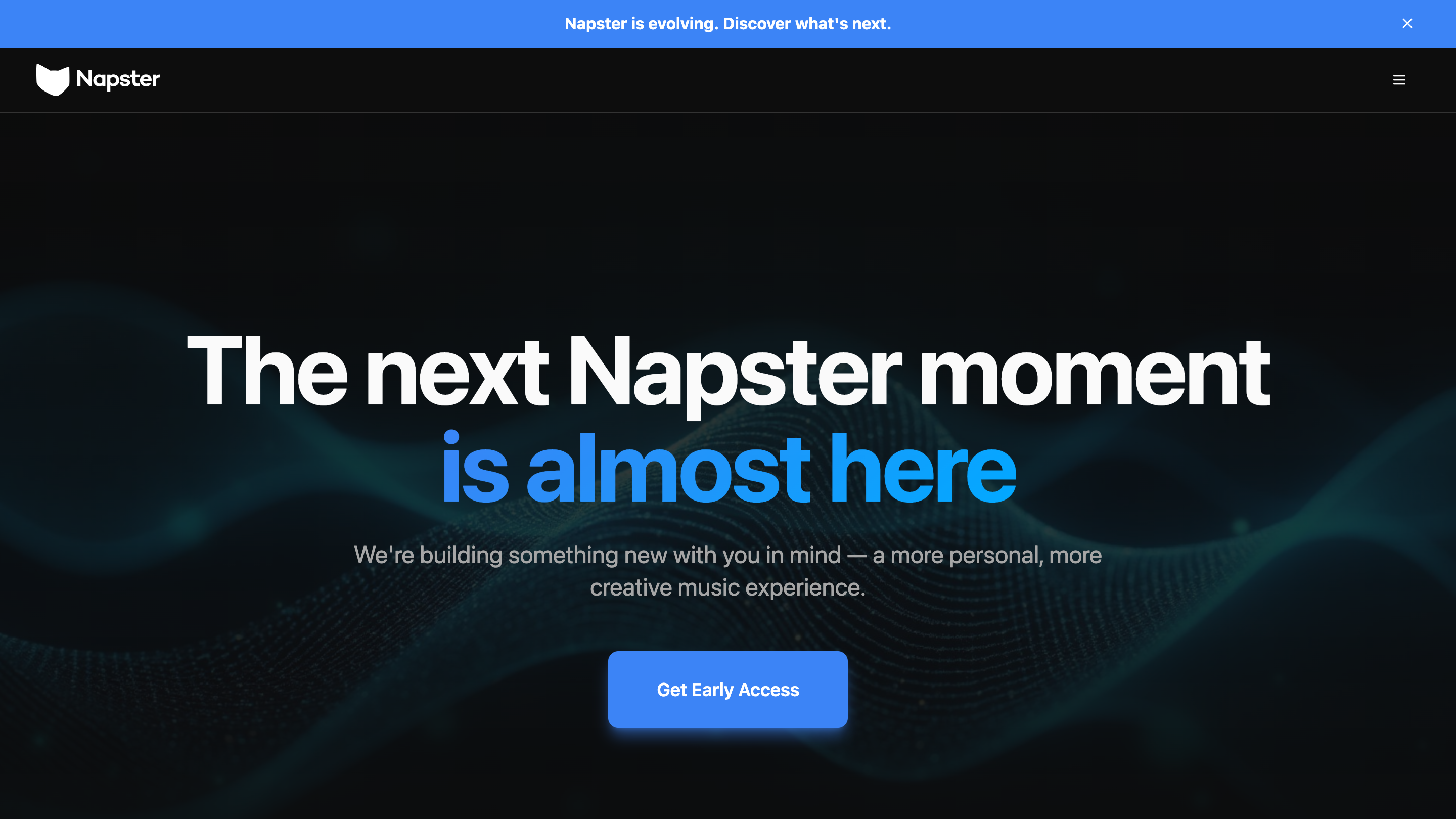 Geht neue Wege: Napster.