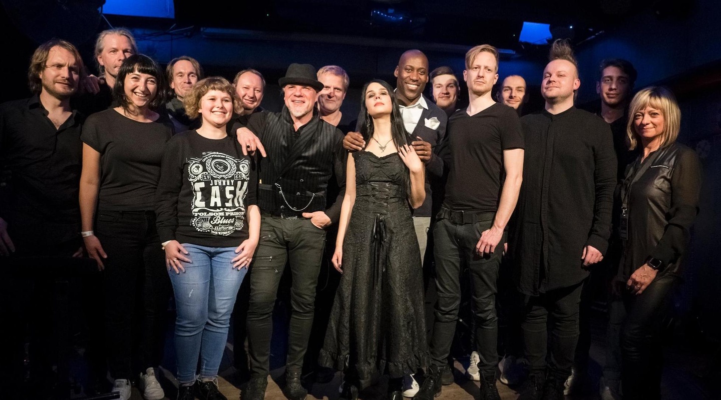 Präsentierten sich in Berlin (von links): Till Uhlmann (Band), Bodenski (Bannkreis), Kathrin Lang (KLang PR), Holger Wustlich (Universal Music), Sarah Anders (Universal Music), Stefan Kahé...