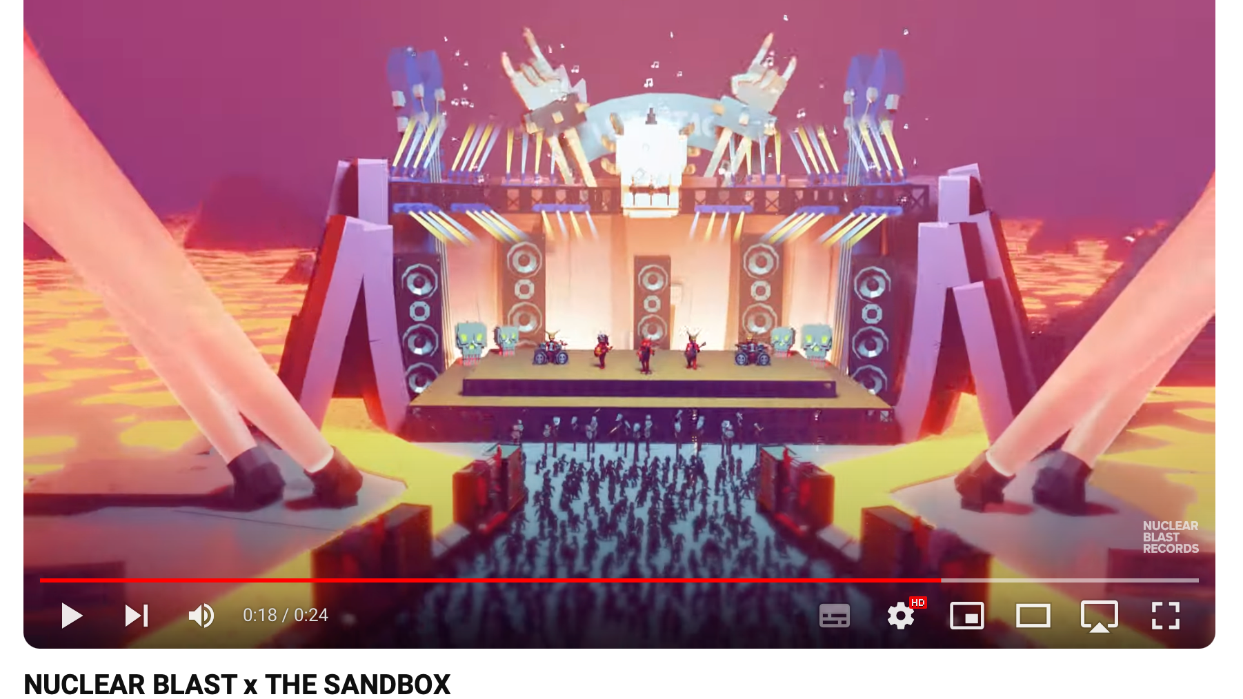 Virtuelle Festivalbühne: Nuclear Blast hat in Zusammenarbeit mit The Sandbox das "Blast Valley" eröffnet.