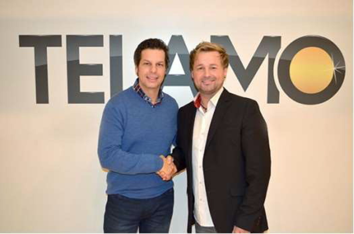 Trafen sich zur Vertragsunterzeichnung im Büro von Telamo (von links): Telamo-Chef Ken Otremba und Frank Cordes