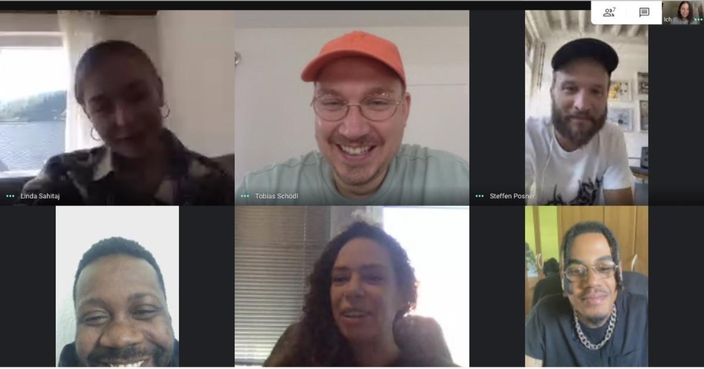 Partner (von links): Linda Sahitaj, Tobi Schödl, Steffen Posner, Stefanie Held (alle Chimperator Live), Ben-Joel Siako (Management Willy Will), Julia Frese (Produktmanagement Willy Will) u...