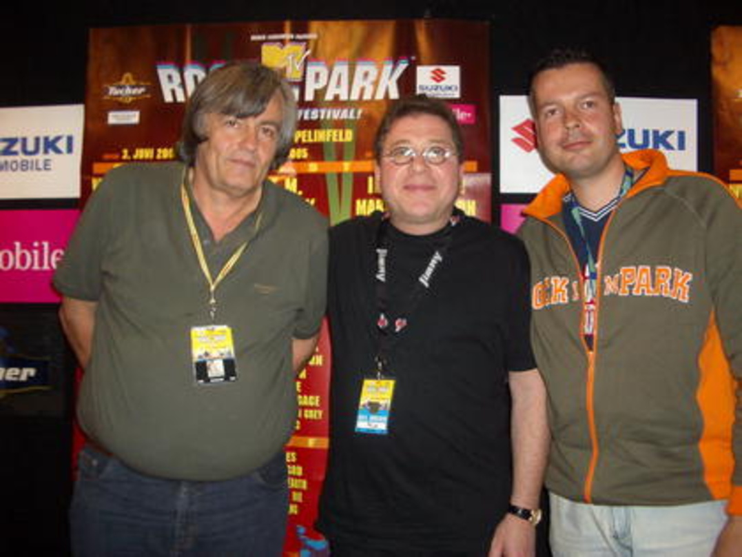 Sehr zufrieden (v.l.n.r.): Peter Pracht (Argo Konzerte, Daniel Lieberberg und Norbert Link (Argo) in Nürnberg