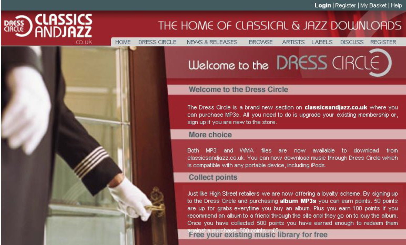 Neues Angebot: Der "Dress Circle" von UCJ