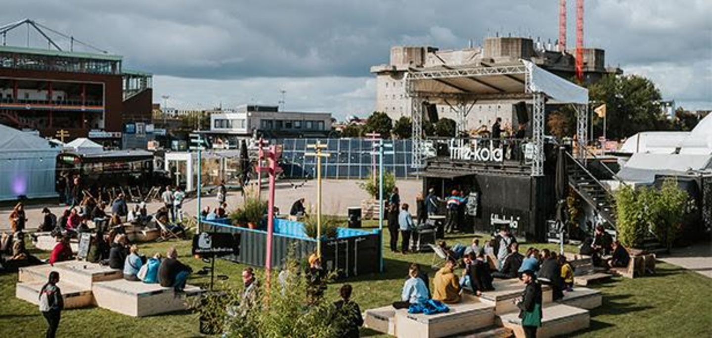 so soll es demnächst vor Ort abgehen: Szenario im "Festival Village"