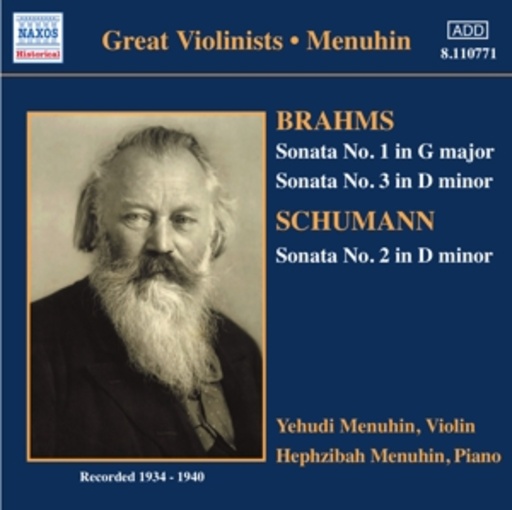Brahms: Sonata No.1/Sonata No.3/Schumann: Sonata No.2 (1934-1940)