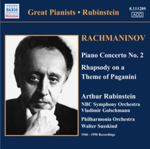 Arthur Rubinstein – Piano Concerto No. 2/Rhapsody On A Theme Of Paganini (Great Pianists)