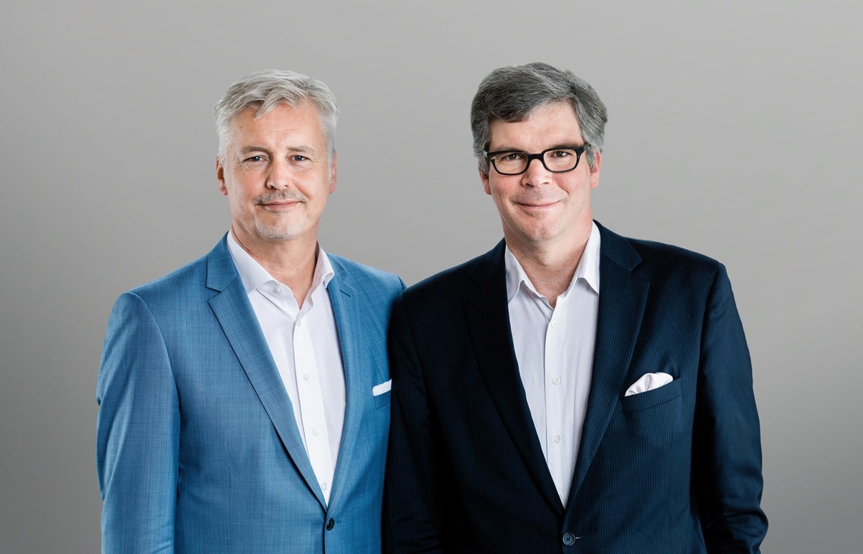 Auch sie kritisieren den Refferentenentwurf: die GVL-Geschäftsführer Guido Evers (links) und Tilo Gerlach