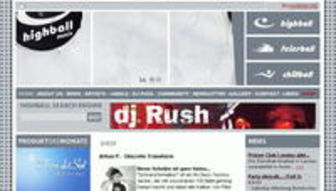 Soll zum Informieren und Kaufen verführen: die neue Website von Highball