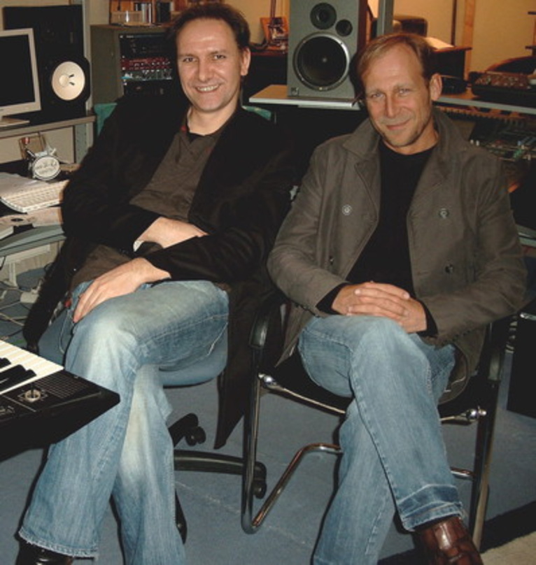 Geehrt: die Produzenten Matthias Hass (l.) und Frank Ramond sowie ...
