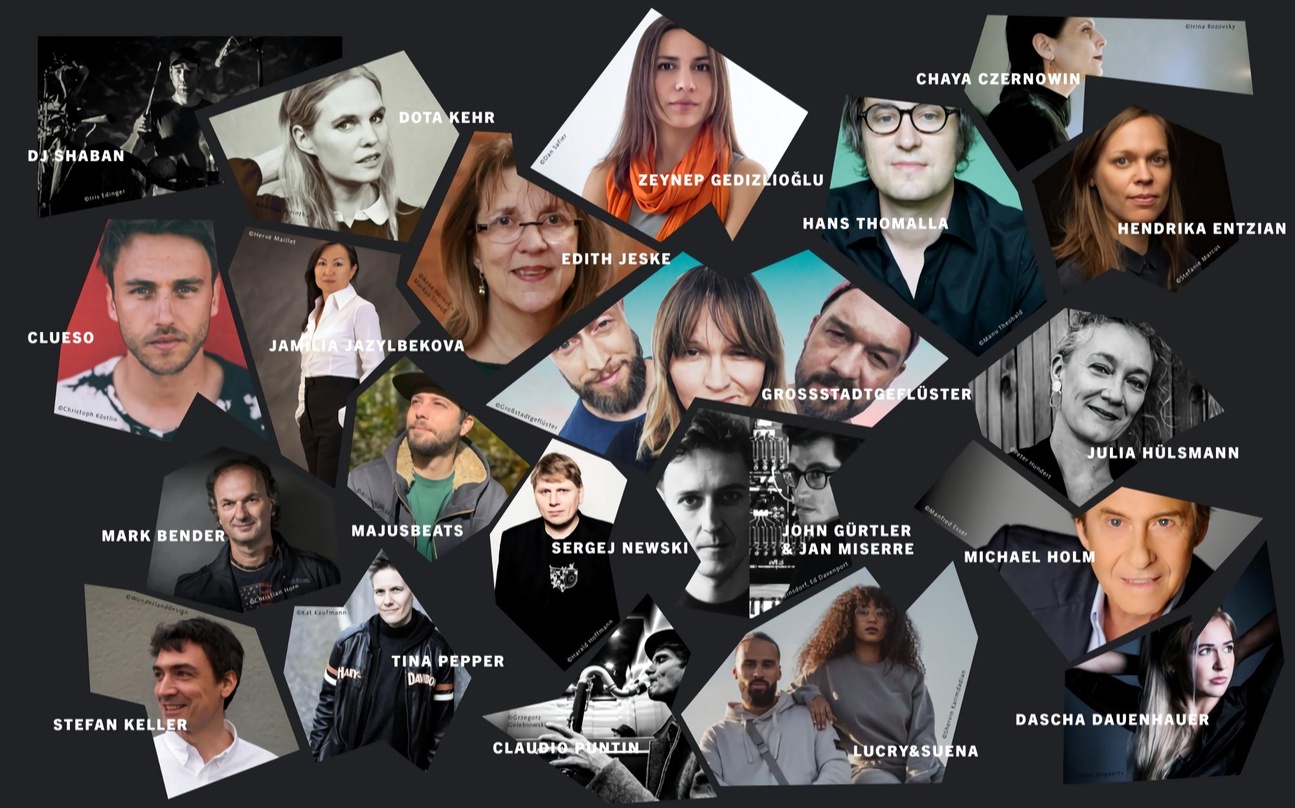 Breites Spektrum: die Reihe der Nominees für den Musikautor*innenpreis 2022 reicht von DJ Shaban, Dota Kehr und Clueso (oben, links) bis zu Michael Holm, Dascha Dauenhauer oder Lucry & Sue...