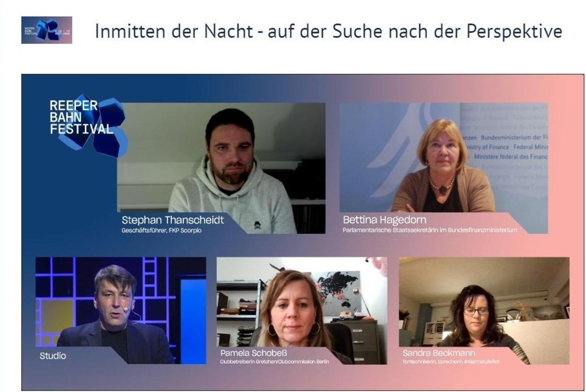 Diskutierten (oben, von links): Stephan Thanscheidt und Bettina Hagedorn sowie (unten) Moderator Michael Westerhoff, Pamela Schobeß und Sandra Beckmann