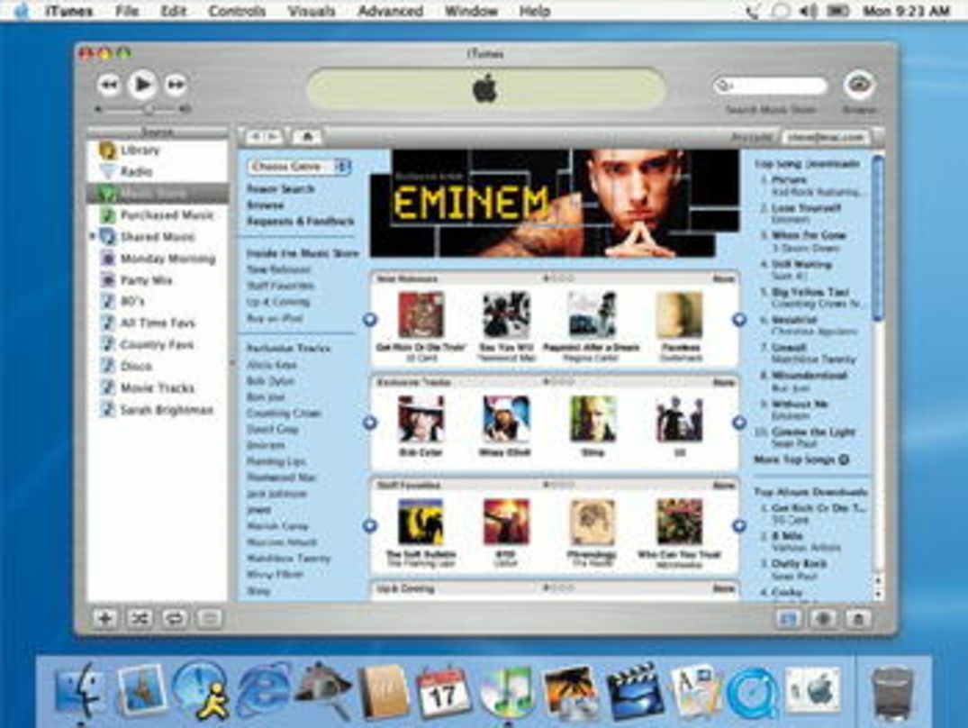 So sieht sie aus, die Download-Plattform, die PhonoLine, MusicNet, pressplay & Co. unter Zugzwang setzt