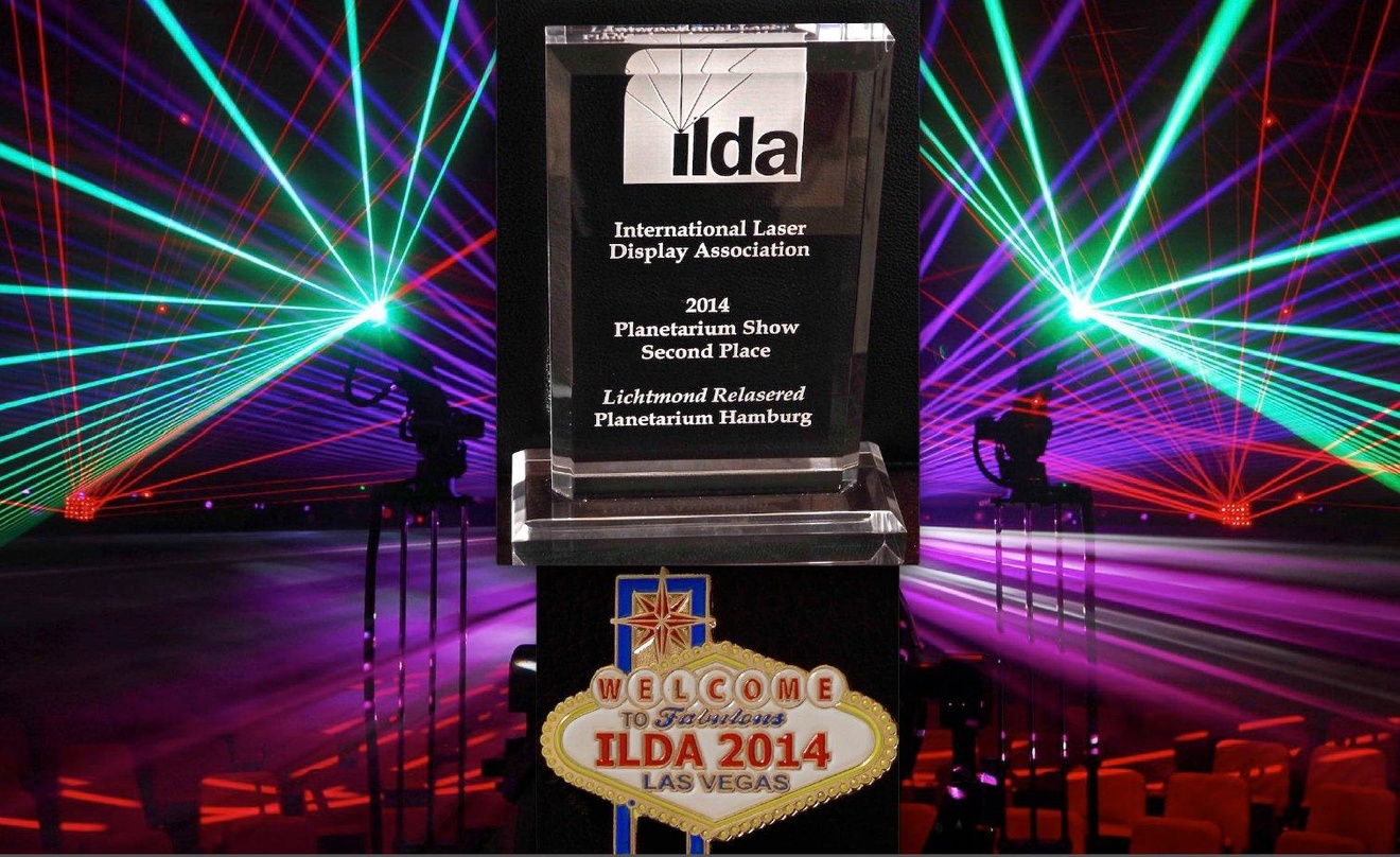 Ging an Lichtmond für ihre "Relasered"-Show: ein ILDA-Award aus Las Vegas