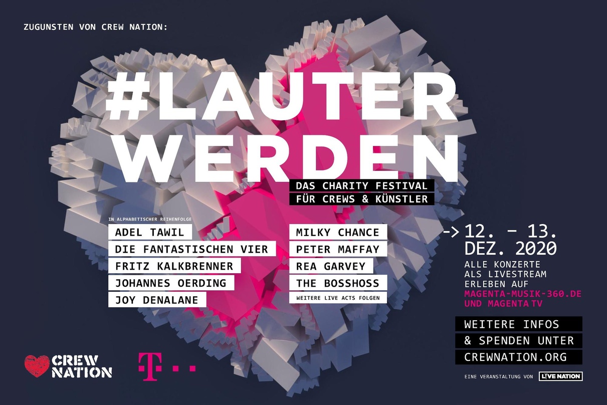 Macht auf das Event aufmerksam: der lauterwerden-Flyer