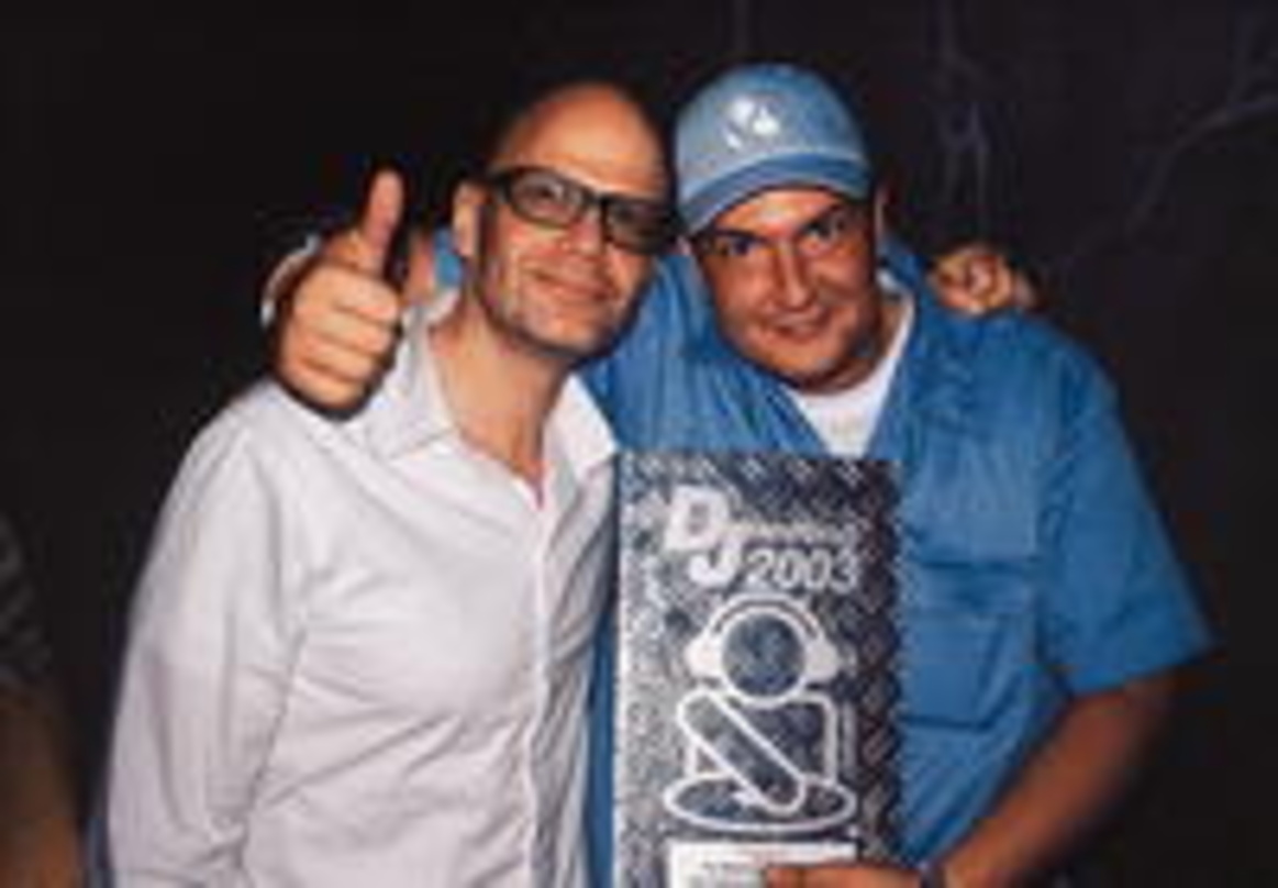 Holten ihre Awards in Oberhausen ab: Pulsedriver (r.) und Thomas Beer von Aqualoop