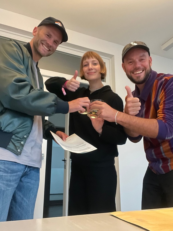 Neue Partner: Jonas Johne (links), Iuma und Max Domma