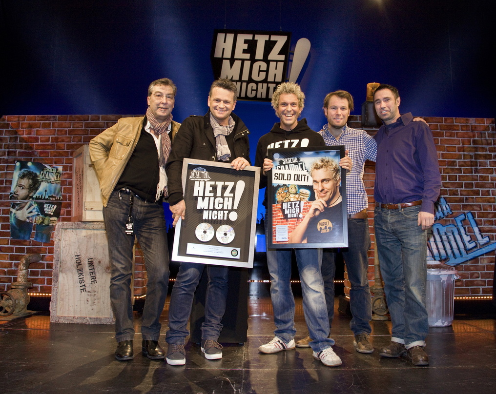 Freuten sich über Live- und DVD-Erfolge: Sascha Grammel, Universal Music und Panta Musik