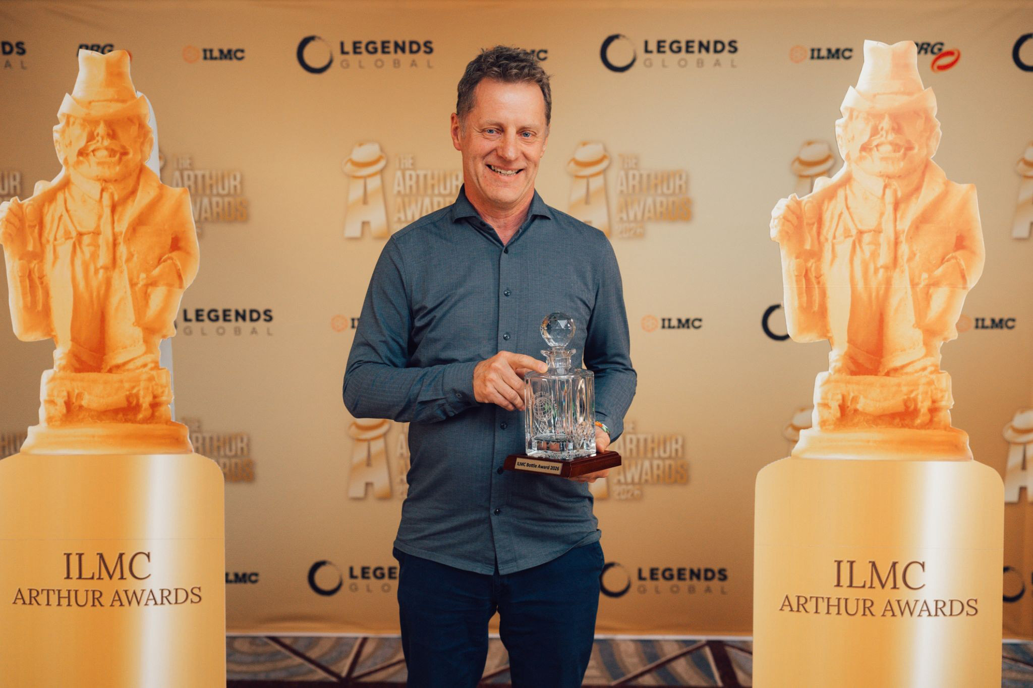 Erhielt den "Bottle Award" bei den Arthur Awards bei der ILMC: Folkert Koopmans, CEO FKP Scorpio.