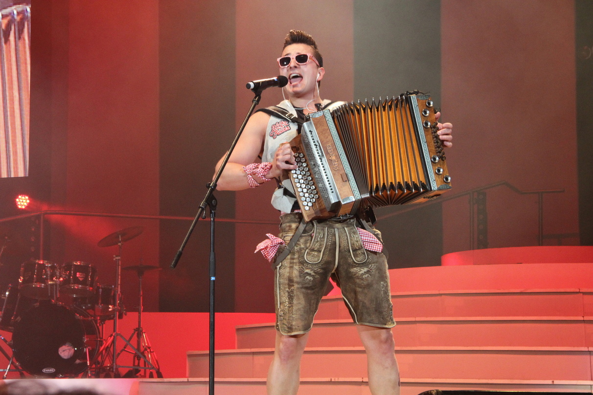 Bald auch mit eigener Show im Fernsehen zu sehen: Andreas Gabalier, hier in der Olympiahalle München