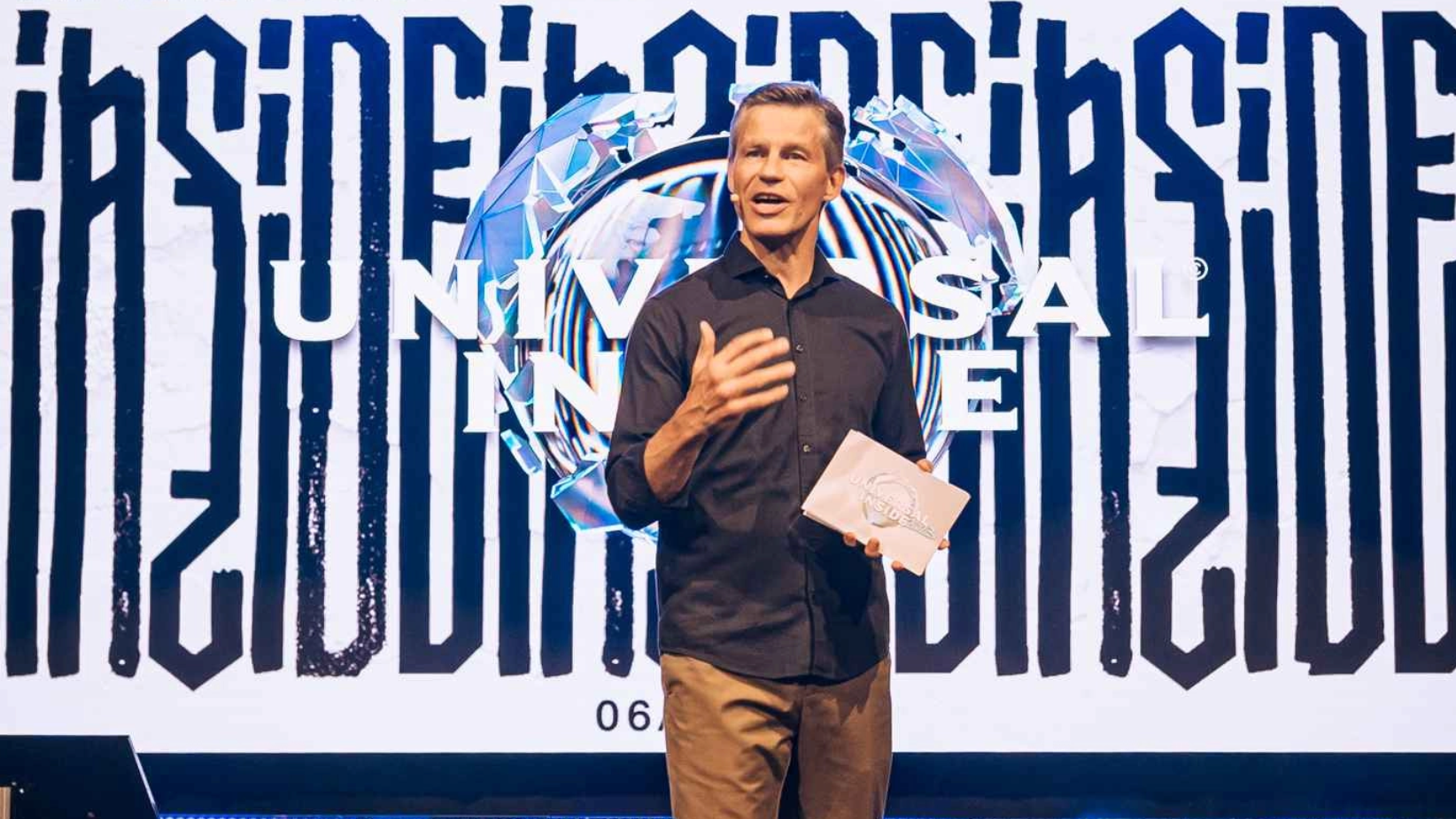 Im September 2023 bei der damaligen Universal Inside im Club Spindler & Klatt: Frank Briegmann, Chairman & CEO Universal Music Central Europe und Deutsche Grammophon.