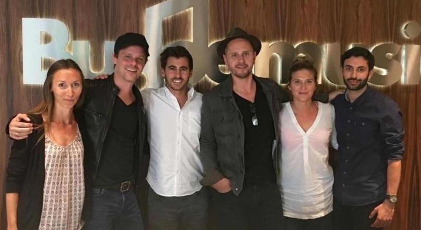 Arbeiten im Bereich Publishing zusammen (von links): Claudia Kollaender (Legal Affairs Budde Music), Walter Merziger (Booka Shade), Benjamin Budde (Managing Director & Head of Creative Bud...