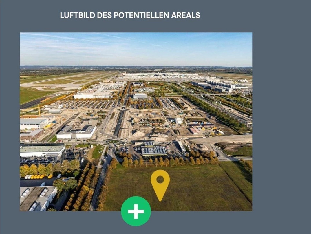 fef5c3a7ed3634f9bd98731a05903c0557cf207bfc9f11b645957fac746886b9 Hier könnte eine neue Event-Arena entstehen: ein Gelände am Flughafen München