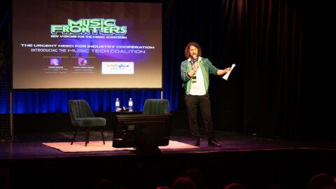 Brachte die Konferenz Music Frontiers mit 101 Speakern, 28 Sessions, zwölf Start-up-Präsentationen und Netzwerkveranstaltungen an zwei Tagen erstmals zum Reeperbahn Festival: Matthias Strobel Hohmann. Foto: Arundhati Shenoy