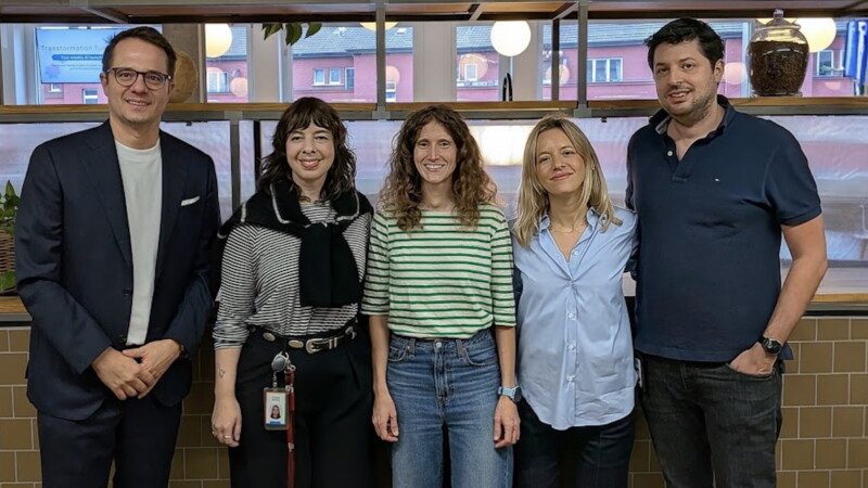 Vermittelten in Zürich Einblicke in das YouTube-Music-Ökosystem (von links): Anton Aschwanden (Government Affairs & Public Policy Manager), Chrissie Niestroj (Senior Label Development Manager YouTube), Patricia Magro (YouTube Studio Product Manager), Katerina Adamopoulou (Label Relations Manager DACH & CEE YouTube) und Fabio Magagna (YouTube Product Manager). Foto: YouTube