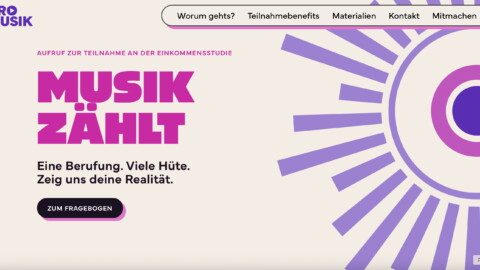 pro musik studie musik zaehlt aufruf zur teilnahme Soll die Realität freier Musikschaffender umfassend erfassen: die Studie Musik zählt, die der Verband der freischaffenden Musiker:innen, Pro Musik, am 5. Oktober auf seinen Onlineseiten startete. Foto: promusikverband.de/musikzaehlt